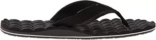 Volcom Sandały męskie leżaki SNDL, Black Schwarz Black White Bwh - 46 EU - Sandały męskie - miniaturka - grafika 1