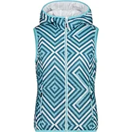 Kamizelki damskie - CMP Odwracalna kamizelka damska z kapturem - 33z5146 VEST Damska - miniaturka - grafika 1