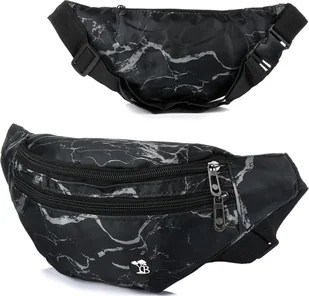 Beltimore Saszetka nerka pojemna solidna pasek czarna B91 - Nerki - miniaturka - grafika 1