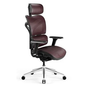 Fotel biurowy, krzesło biurowe Fotel Biurowy Ergonomiczny Diablo V-Commander: czarno-burgundowy PREMIUM - Fotele i krzesła biurowe - miniaturka - grafika 1