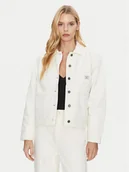 Kurtki damskie - Guess Jeans Kurtka jeansowa W4BN65 D5J31 Biały Regular Fit - miniaturka - grafika 1