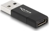 Adaptery i przejściówki - Adapter USB Delock DELOCK USB 3.2 Gen 2 Adapter USB-A zu USB-C Buchse aktiv SW - miniaturka - grafika 1