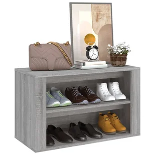 Lumarko Szafka na buty, szary dąb sonoma, 75x35x45 cm - Szafki na buty - miniaturka - grafika 5