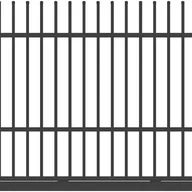 Ogrodzenia - Polbram Brama przesuwna Majorka 5x1,5 m prawa antracytowa automat - miniaturka - grafika 1