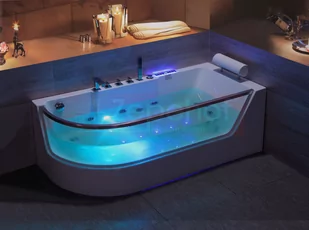 Wanna z hydromasażem CLF-3132 prostokątna - Wanny z hydromasażem - miniaturka - grafika 3