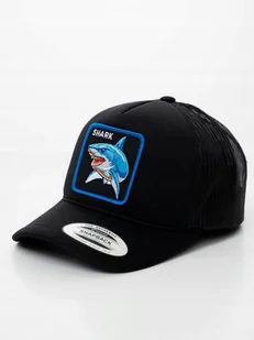 Czapka Z Daszkiem Trucker Czarna z Rekinem MyStars Shark MODNA DAMSKA - Czapki i chusty sportowe męskie - miniaturka - grafika 1
