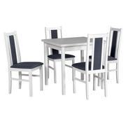 Stoły z krzesłami - Zestaw stół i 4 krzesła drewniane MAX 9 + BOS 9 - miniaturka - grafika 1