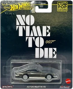 Aston Martin V8 - 007 - Hot Wheels Premium 1:64 - Samochody i pojazdy dla dzieci - miniaturka - grafika 1