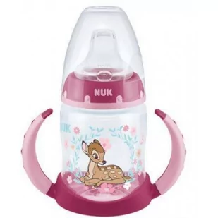 NUK Butelka do nauki picia z ustnikiem i wskaźnikiem temperatury Bambi 150ml 6-18m 0382911 - Butelki dla niemowląt - miniaturka - grafika 1