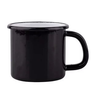 Lumarko Kubek Emaliowany 0,3l Śr.8cm Wys.8cm Czarny - Kubki - miniaturka - grafika 1