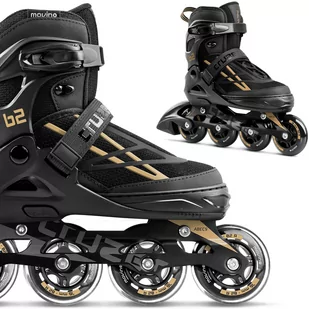 Rolki regulowane fitness dla dzieci Movino Cruzer B2 MOV-G806 - Rolki - miniaturka - grafika 1