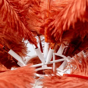 KARE Feather Palm lampa stołowa z piórami, rdza - Lampy stojące - miniaturka - grafika 2