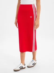 adidas Originals Damska spódnica z dzianiny Kobiety czerwony jednolity, S - Spódnice - miniaturka - grafika 1