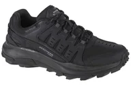 Trampki męskie - Skechers 237501 BBK, trampki męskie, Czarna skórzana siatka czarna, 45 EU - miniaturka - grafika 1