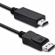 Kable - Qoltec Cable DisplayPort v1.1 / HDMI | 1080p | 3m 50442 - miniaturka - grafika 1
