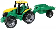 Samochody i pojazdy dla dzieci - Lena Traktor z przyczepą luzem w szarym kartonie GXP-775992 - miniaturka - grafika 1