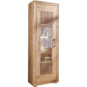 Witryny - Witryna I Drewniana z Dzikiego Dębu Lewa WZ-0315-0111 WZ-0315 Dąb G+K Meble Dziki Dąb Olejowany - miniaturka - grafika 1