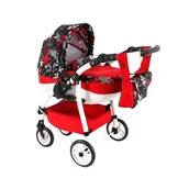 Domki dla lalek - Wózek dla lalek Adbor Lily Sport ze skrętnymi przednimi kołkami ls-18 - miniaturka - grafika 1