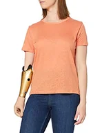 Koszulki i topy damskie - Yargıcı Sholder Stitch Detailed T-shirt damski, Czerwony (Coral 047), M - miniaturka - grafika 1