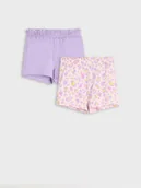 Body dla niemowląt - Sinsay - Szorty 2 pack - kremowy - miniaturka - grafika 1