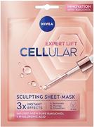 Maseczki do twarzy - Chłodząco-modelująca maska w płachcie Nivea Hyaluron Cellular Filler Contour Facial Mask 100 g (4005900623539) - miniaturka - grafika 1