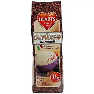 TSI Cappucino o smaku karmelowym HEARTS Cappuccino Karamell, 1 kg - Cappuccino i kawy smakowe - miniaturka - grafika 1