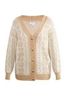usha BLUE LABEL Damski kardigan oversize, beż kremowy, XS-S - Swetry damskie - miniaturka - grafika 1