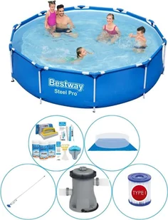 Basen kombi - Bestway Steel Pro 305x76 cm okrągły - Baseny ogrodowe - miniaturka - grafika 1