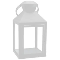 Pozostałe ozdoby ogrodowe - Latarenka 20,5 x 10 cm biały CORTINA POLAND - miniaturka - grafika 1