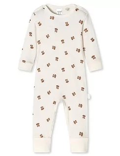Koszulki i topy damskie - Schiesser Piżama niemowlęca unisex z bawełną o zmiennych stopach, zestaw bielizny dla małych dzieci, off-white, 74, off-white, 74 - grafika 1