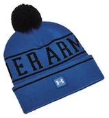Czapki damskie - Czapka zimowa Under Armour Halftime Pom Beanie Blue - miniaturka - grafika 1