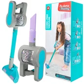 Zabawy w naśladowanie dorosłych - Odkurzacz Dla Dzieci Pionowy 4 Ssawki Kulki Dźwięki Zestaw Do Sprzątania - miniaturka - grafika 1