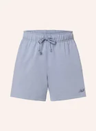 Spodenki damskie - New Balance Szorty Dresowe blau - miniaturka - grafika 1