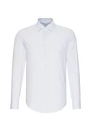 Koszule męskie - Seidensticker Męska koszula biznesowa – łatwa w prasowaniu, taliowana koszula -Shaped Fit – długi rękaw – kołnierz Kent – 100% bawełna - miniaturka - grafika 1