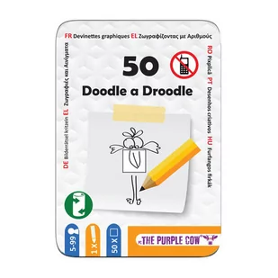 Podróżne łamigłówki The Purple Cow - 50 Doodle A Droodle uniw - Gry planszowe - miniaturka - grafika 1