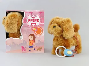 ADAR Piesek na baterie, brązowy - Maskotki i pluszaki - miniaturka - grafika 1