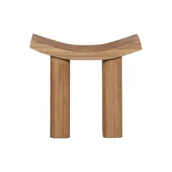Taborety i hokery - Stołek z litego drewna paulowni Japan – BePureHome - miniaturka - grafika 1
