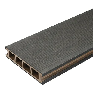 DESKA TARASOWA KOMPOZYTOWA 25X150X4000 mm CZARNY BERGDECK - Podesty i deski tarasowe - miniaturka - grafika 1