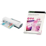 Laminatory - Leitz, Laminator Home iLAM, A3, Szybki, Trzyminutowy Czas Nagrzewania, Folia 75-125 Mikronów, zawiera gratisowy Zestaw folii na start (74320001) & Leitz 74300002 Folia Do Laminatorów, Bezbarwny - miniaturka - grafika 1