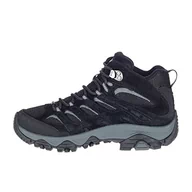 Buty trekkingowe damskie - Merrell Damskie buty trekkingowe Moab 3 Mid GTX, Czarny szary, 37.5 EU - miniaturka - grafika 1