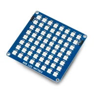 Podzespoły elektroniczne - 8x8 LED Matrix - moduł z matrycą LED RGB - 64 diody WS2812B - SB Components 25749 - miniaturka - grafika 1