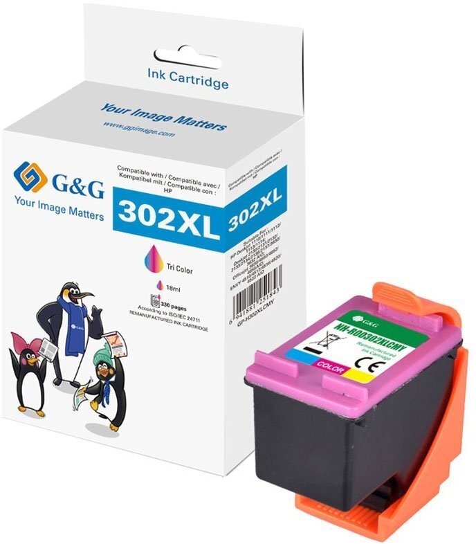 Tusz G&G XL wkład kompatybilny z HP 302XL/ F6U67AE