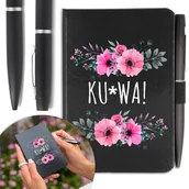 Notesy i bloczki - NOTES A6 DŁUGOPIS Śmieszny Prezent do Pracy Wzory - miniaturka - grafika 1