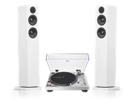 Zestawy stereo - Audio-Technica AT-LP120X-USB (srebrny) + A38 (biały) - miniaturka - grafika 1