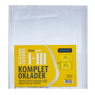Uniwersalny komplet okładek ASTRAPAP do klas I-III - Szkolne artykuły papiernicze - miniaturka - grafika 1