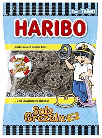 Haribo Żelki Słone Precle z Niemiec