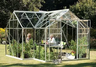 VITAVIA szklarnia ogrodowa Sirius 13000, zielona - (13 m2; 3,84 x 3,84 m) szkło hartowane + baza - Szklarnie ogrodowe - miniaturka - grafika 21