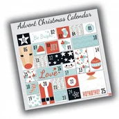 Kalendarze - Naklejki Świąteczne Adwentowy Kalendarz 30 10X10 Cm - miniaturka - grafika 1