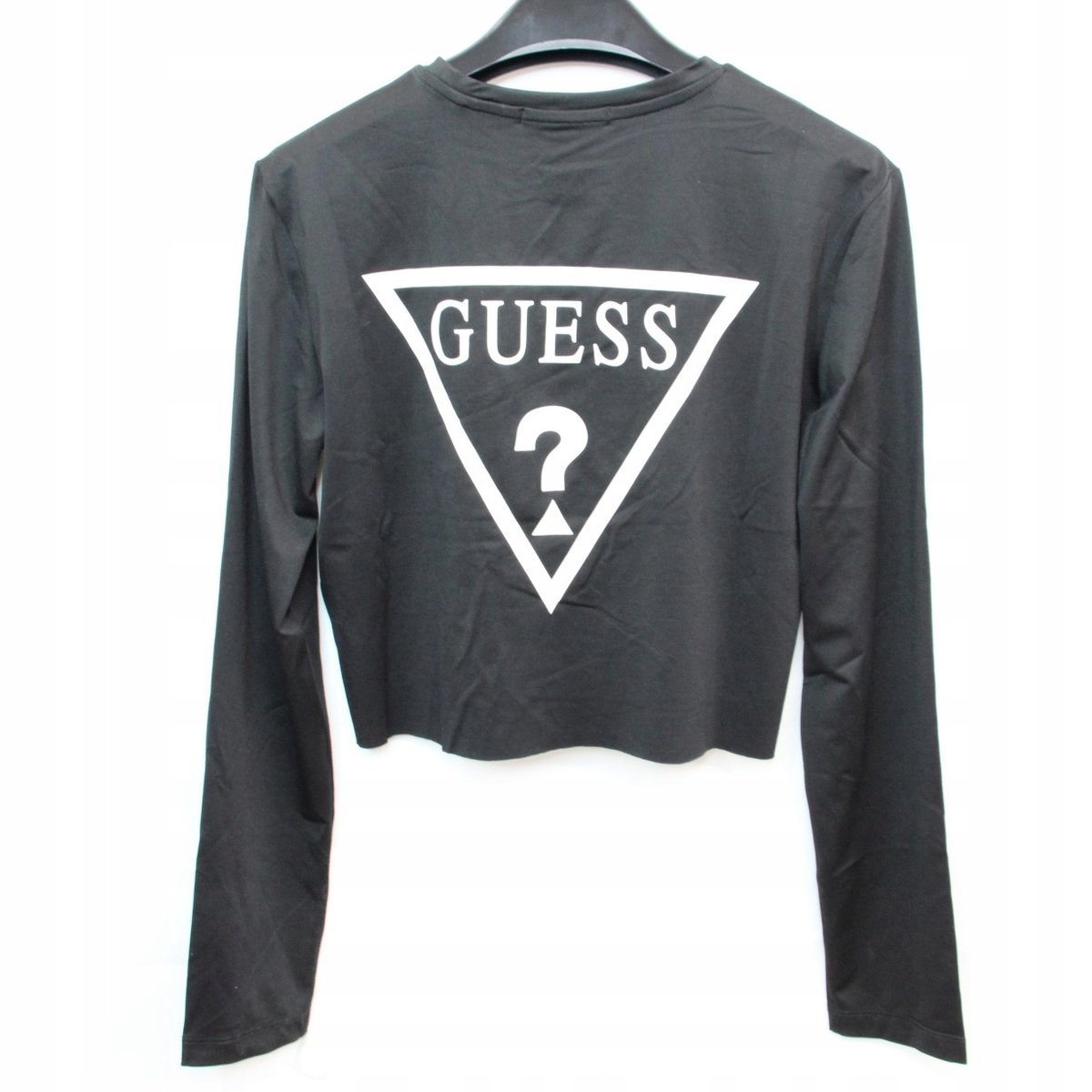 GUESS TOP CZARNY Z LOGO DŁUGI RĘKAW S 0A8G3_A*