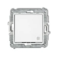 Gniazdka elektryczne - Mechanizm łącznika krzyżowego biały MWP-6 Karlik Mini - miniaturka - grafika 1